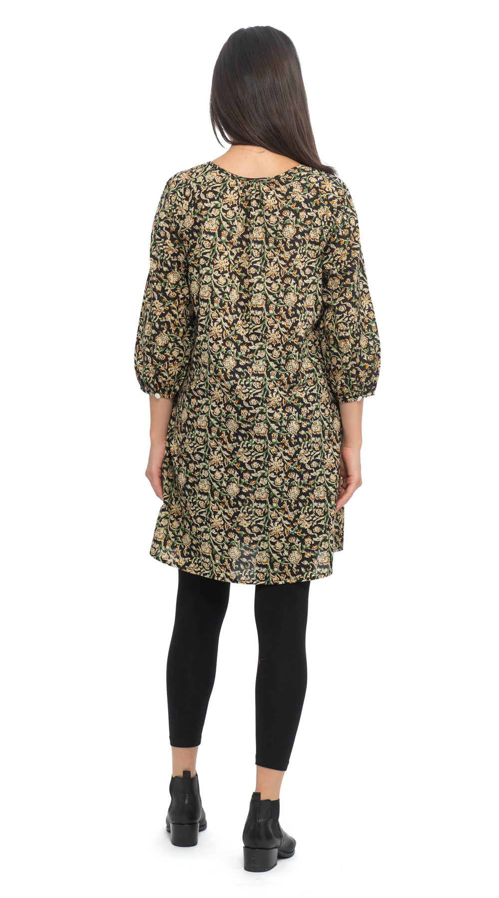 Gayatri Tunic - org.cotton blockprint - earthy