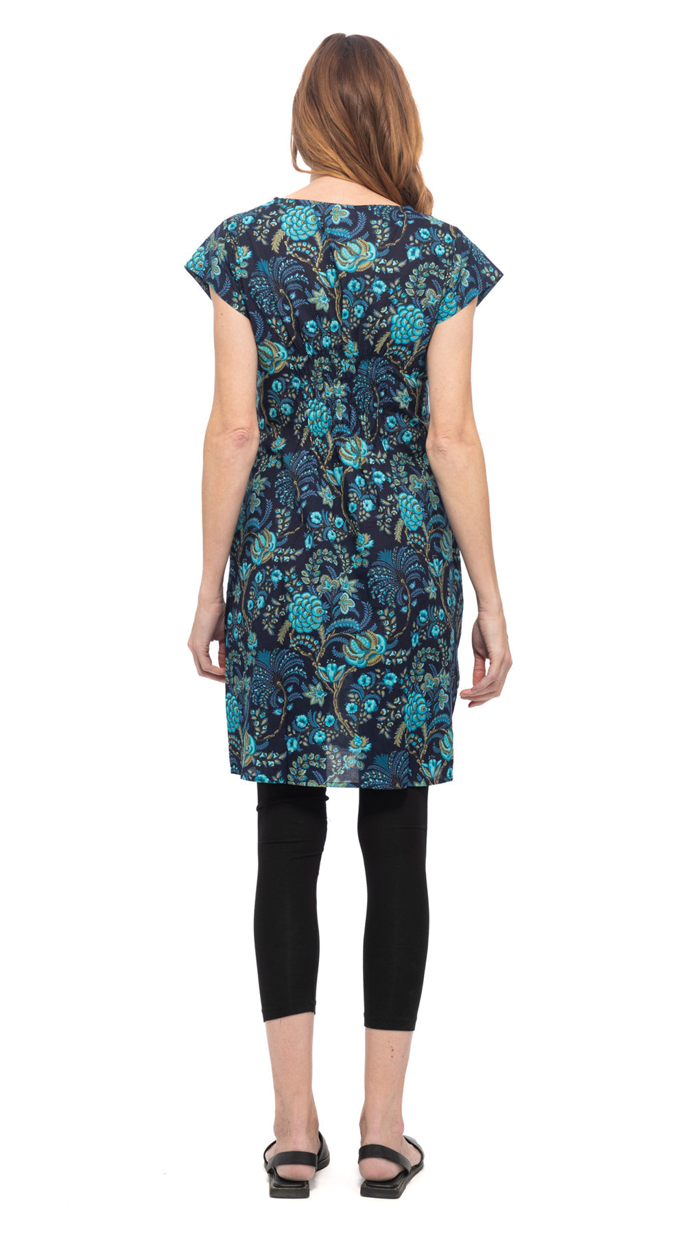 Olivia Dress - navy wonderful - organic cotton