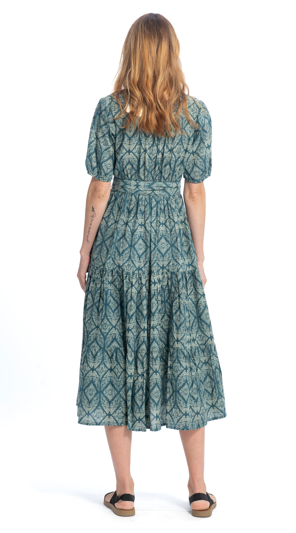 Anya Dress - sky - organic cotton