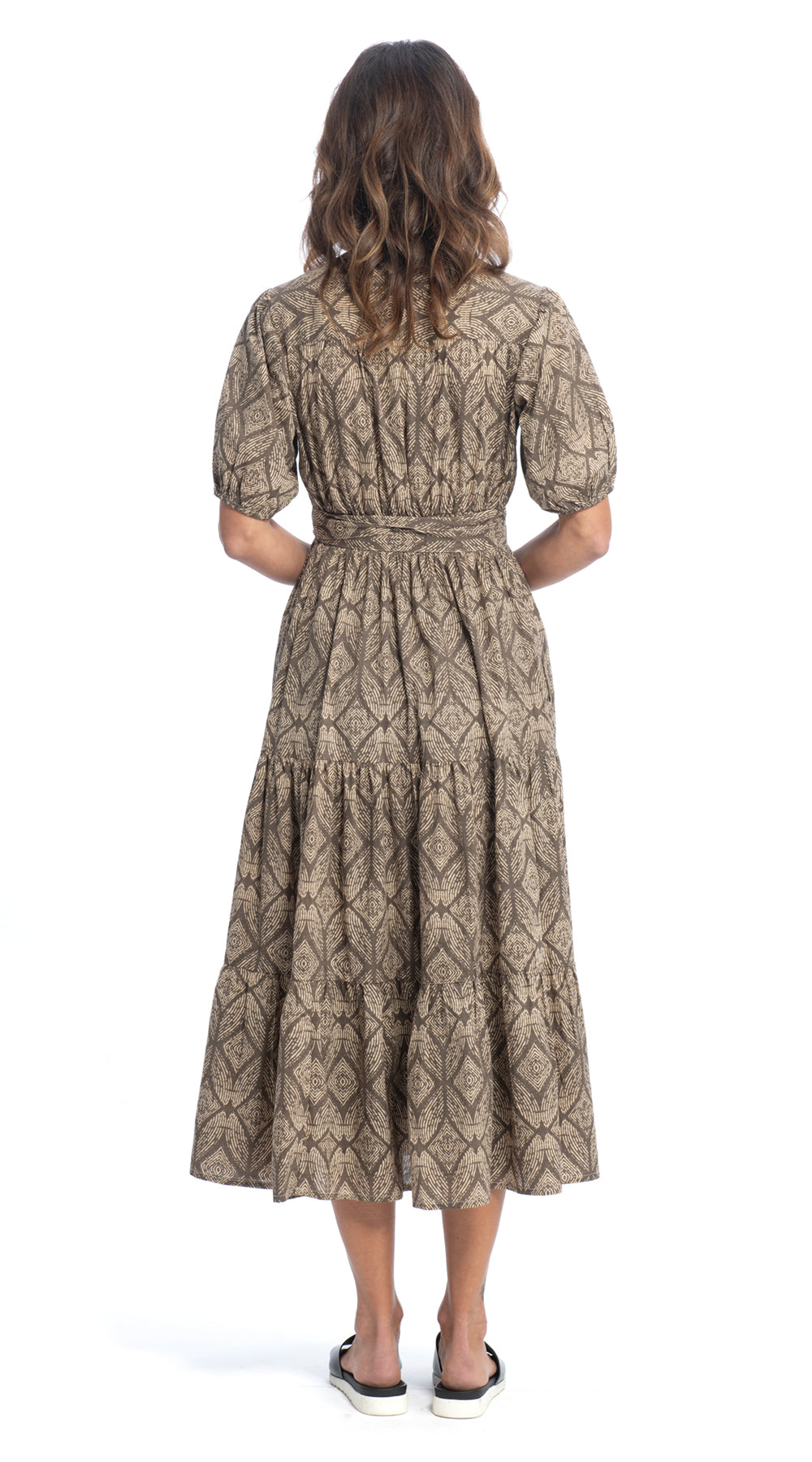 Anya Dress - sand - organic cotton