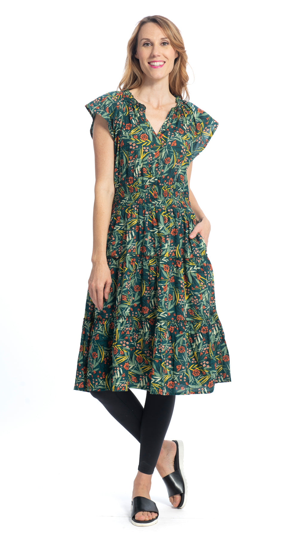 Melody Dress - garden party - organic cotton
