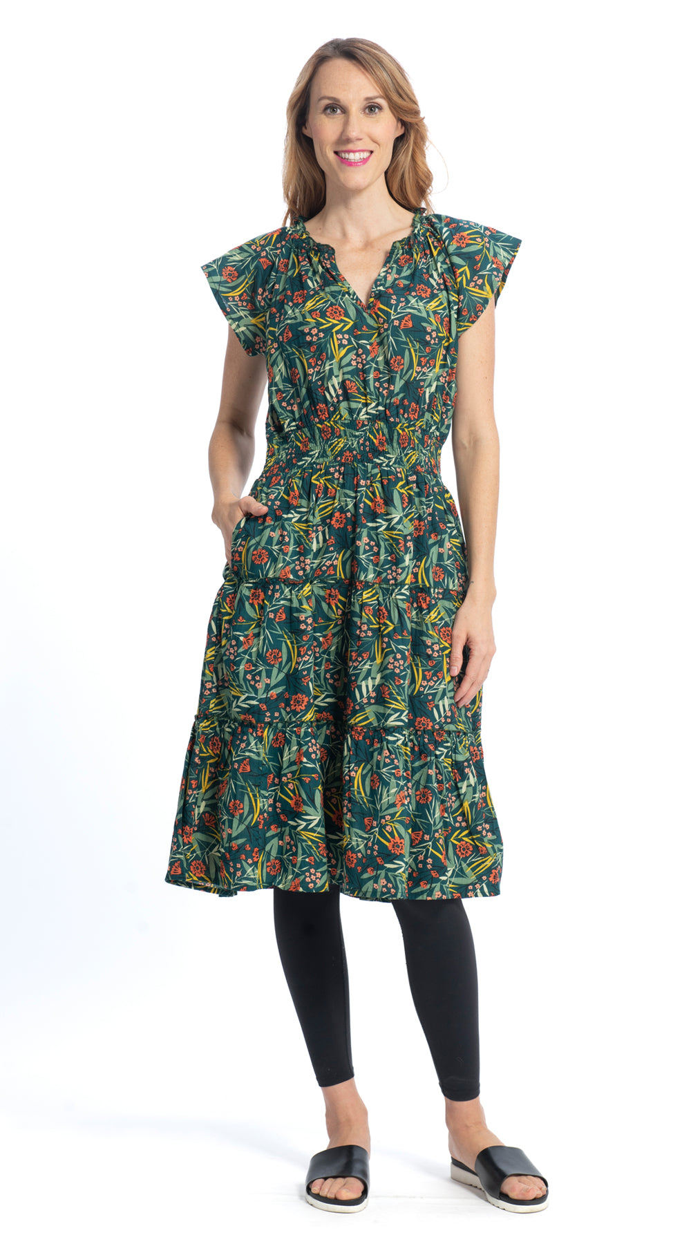 Melody Dress - garden party - organic cotton