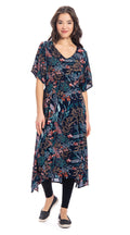 Dakini Dress - navy journey - rayon crepe