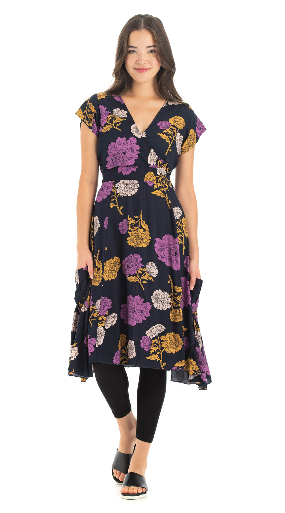 Swing Dress - eggplant