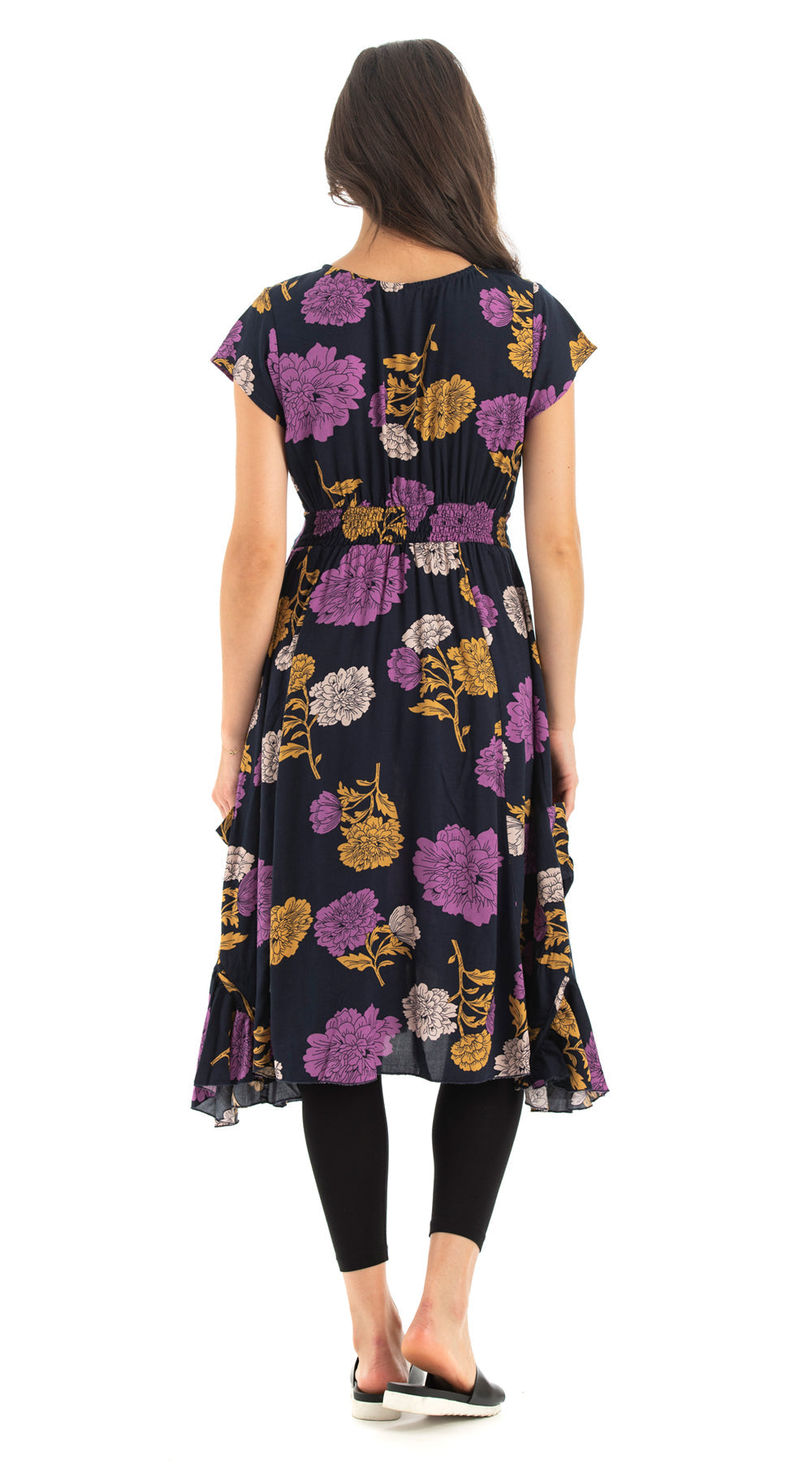 Swing Dress - eggplant