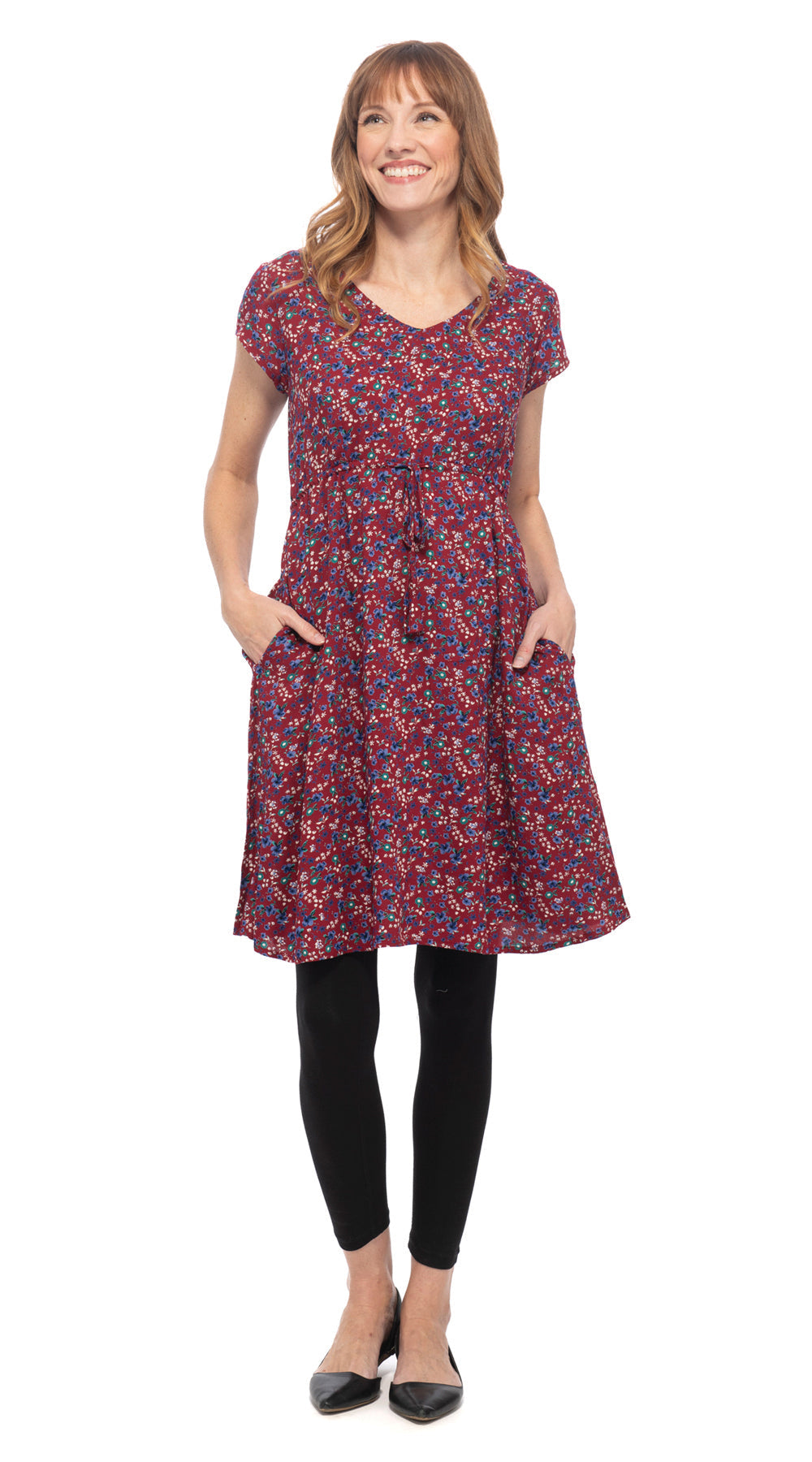 Robyn Dress - cranberry - rayon