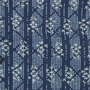 Men's Camino Shirt - navy lines - cotton