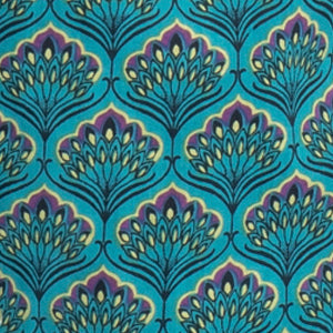 Olivia Dress - teal peacock - organic cotton