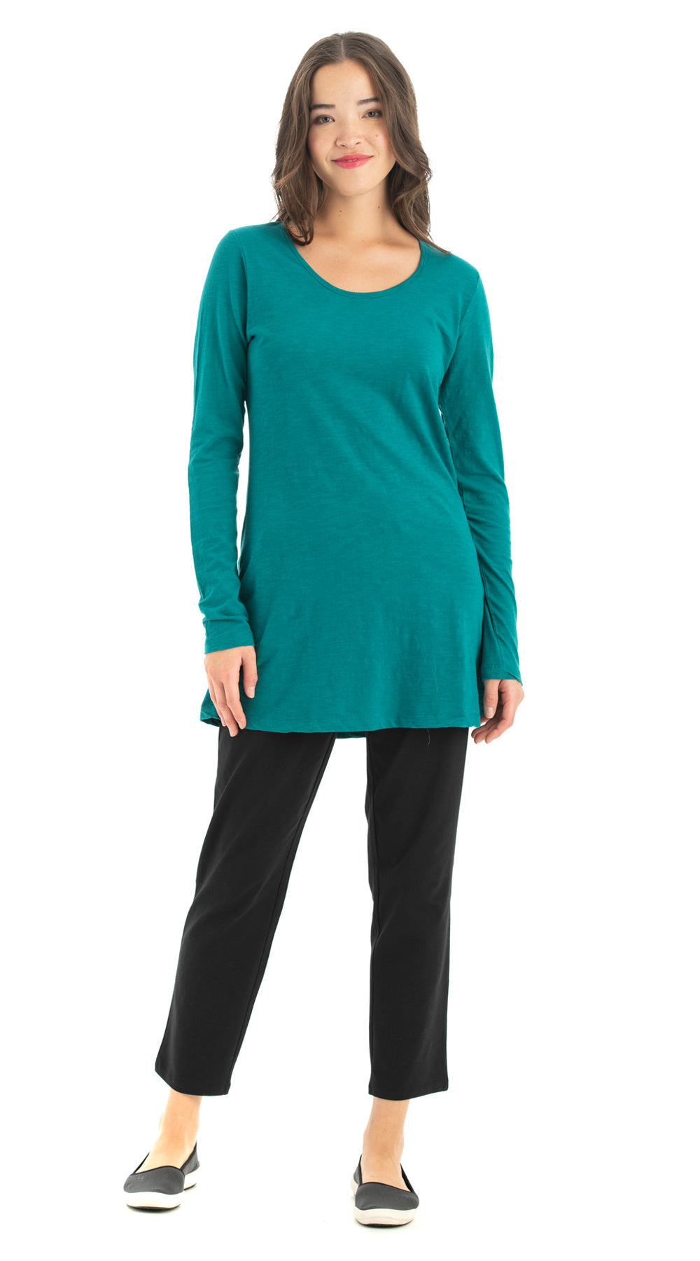 Tanya Tunic - peacock - organic cotton