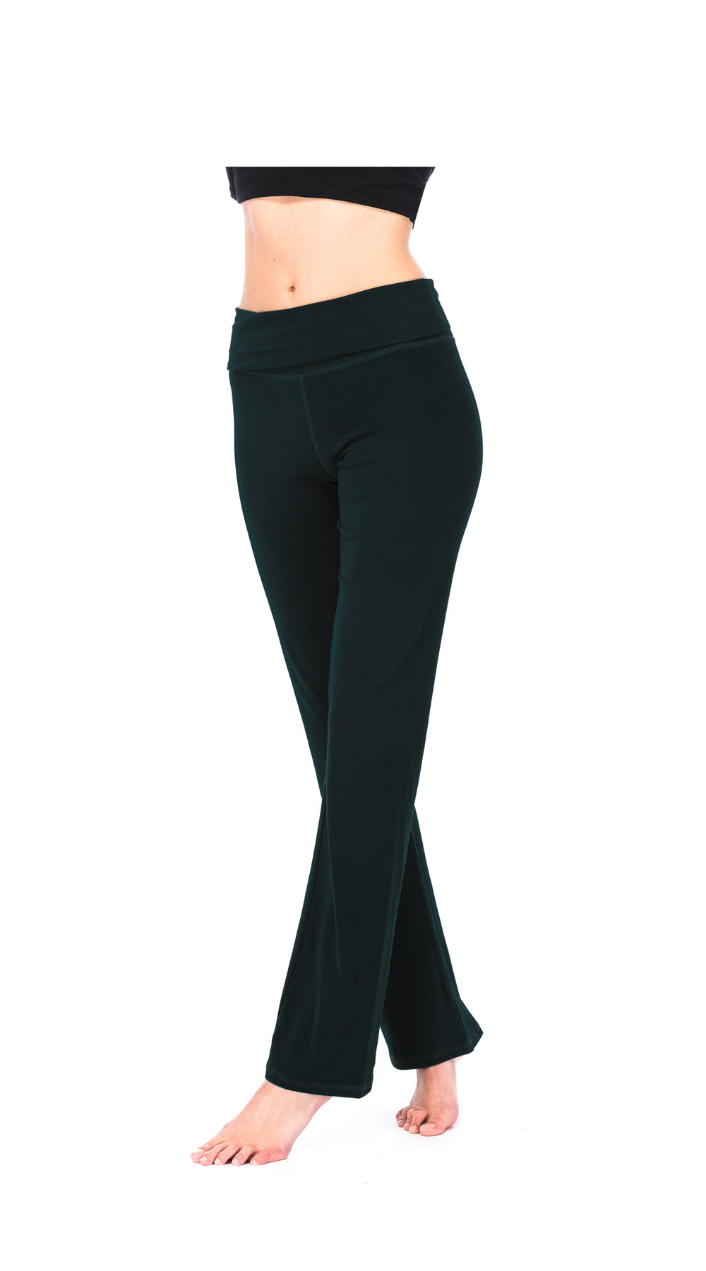 NEW Roll Top Pants - black - organic cotton