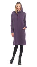Hoody Tunic - dusk purple - organic cotton